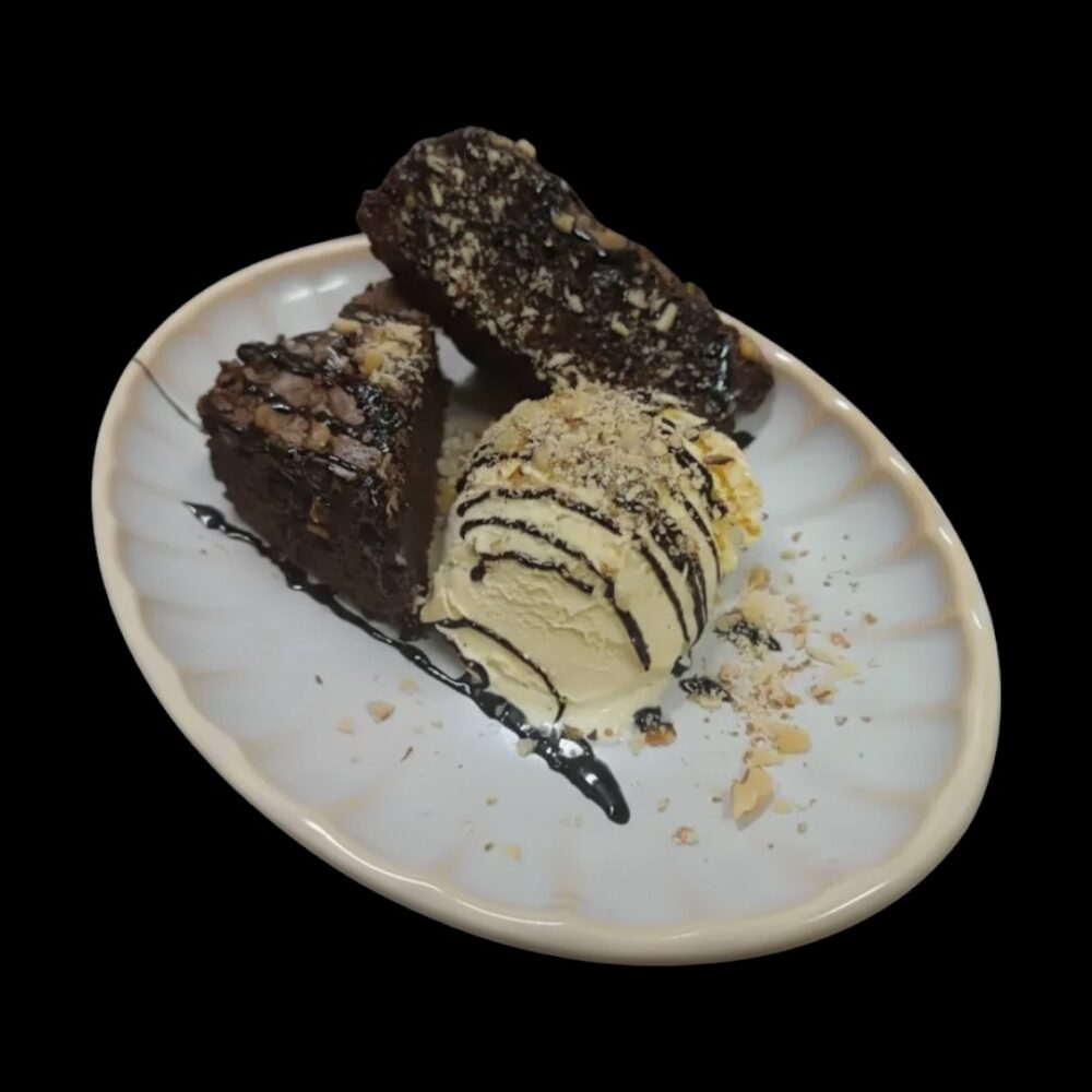 Marcador Brownie Casero con Helado